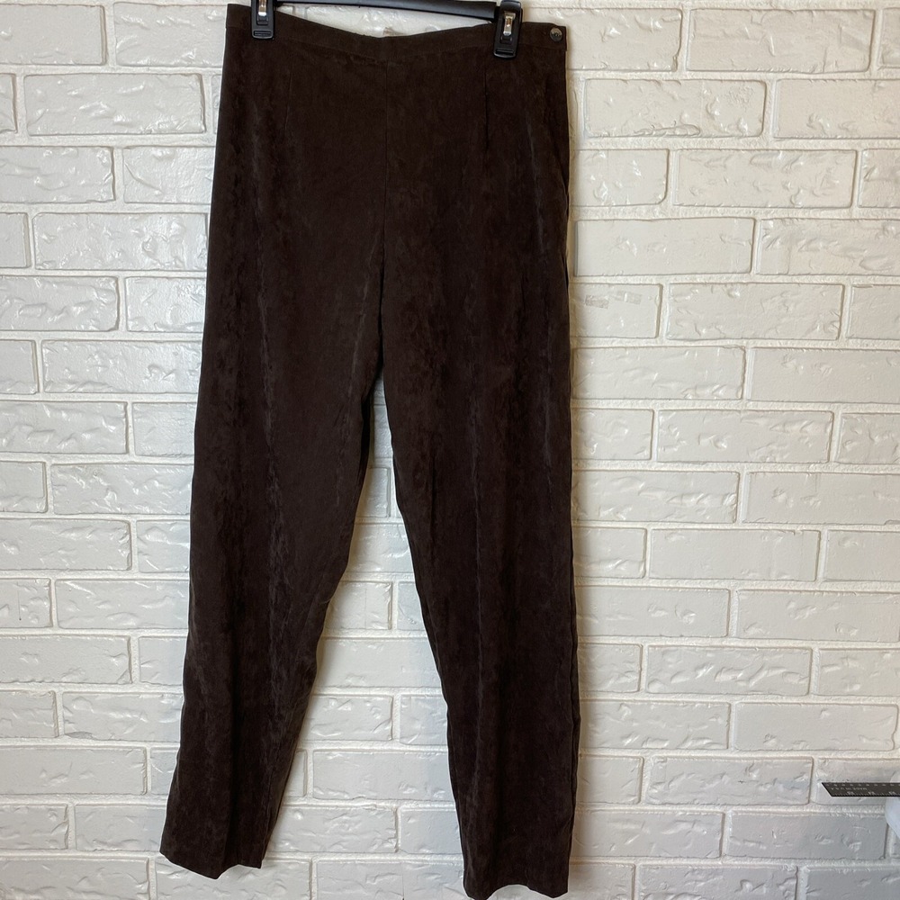 Aegean‎ Womens Pants Size S Faux Suede Brown
